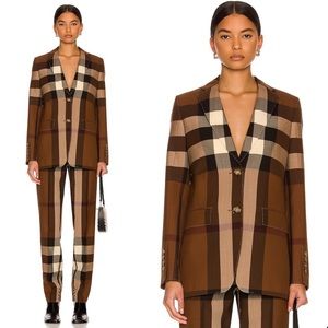 Burberry Sidon Jacket in Dark Birch Brown Check